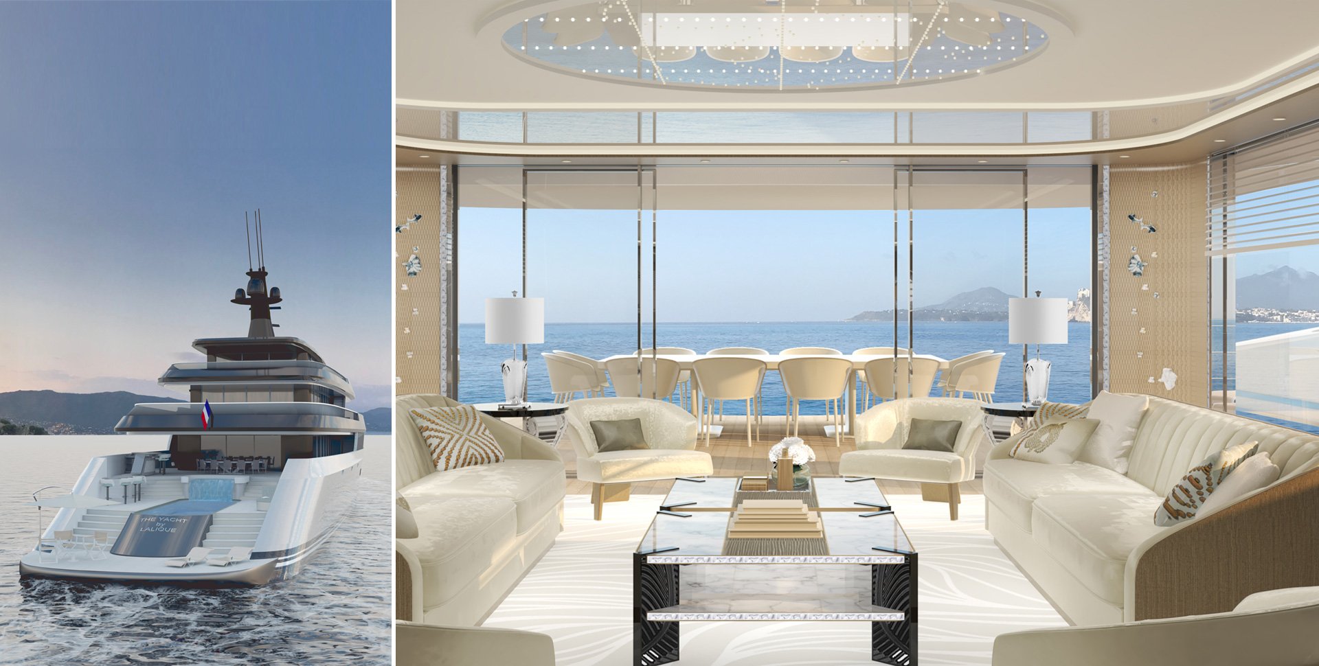 The yacht by Lalique par Borella Art Design