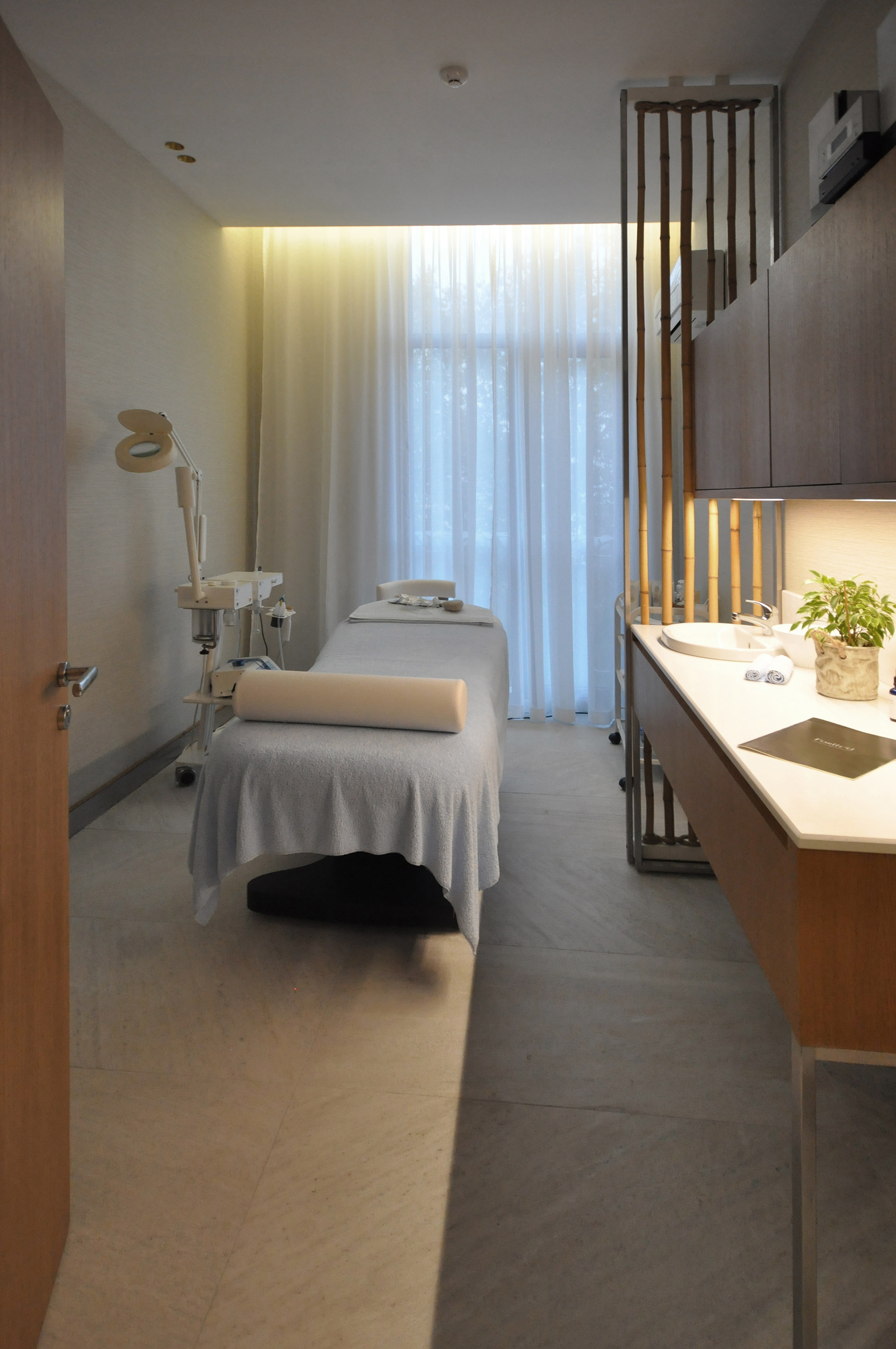 Massage room designed for the Paradise Blue Hotel by Borella Art Design